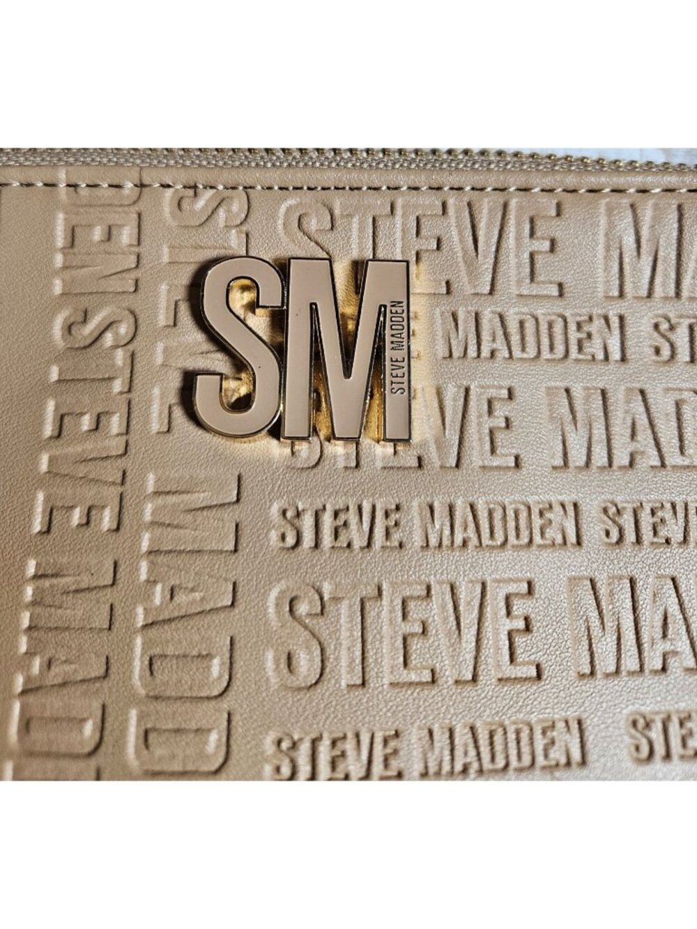Steve Madden Large Embrossed Logo Crossbody Tote Bag -Travel Business - Picture 12 of 16